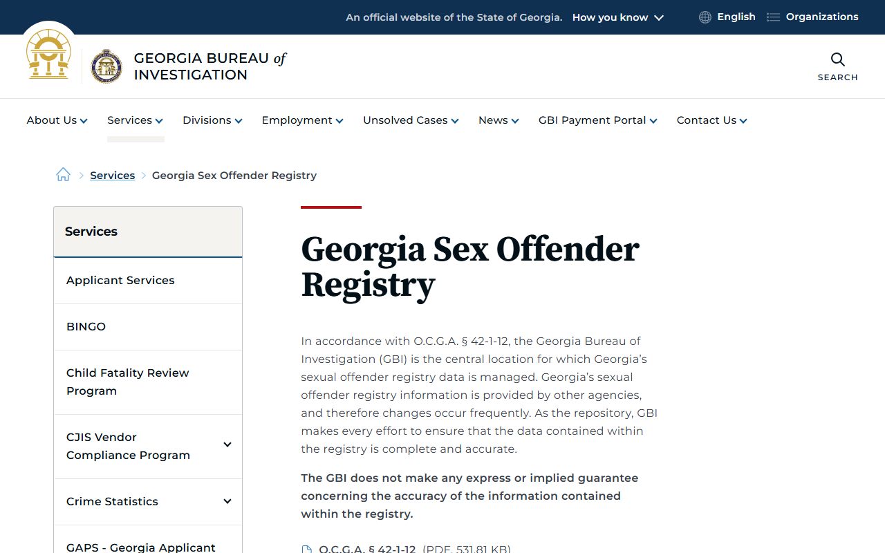 Hancock County inmate records Georgia sex offender registry page